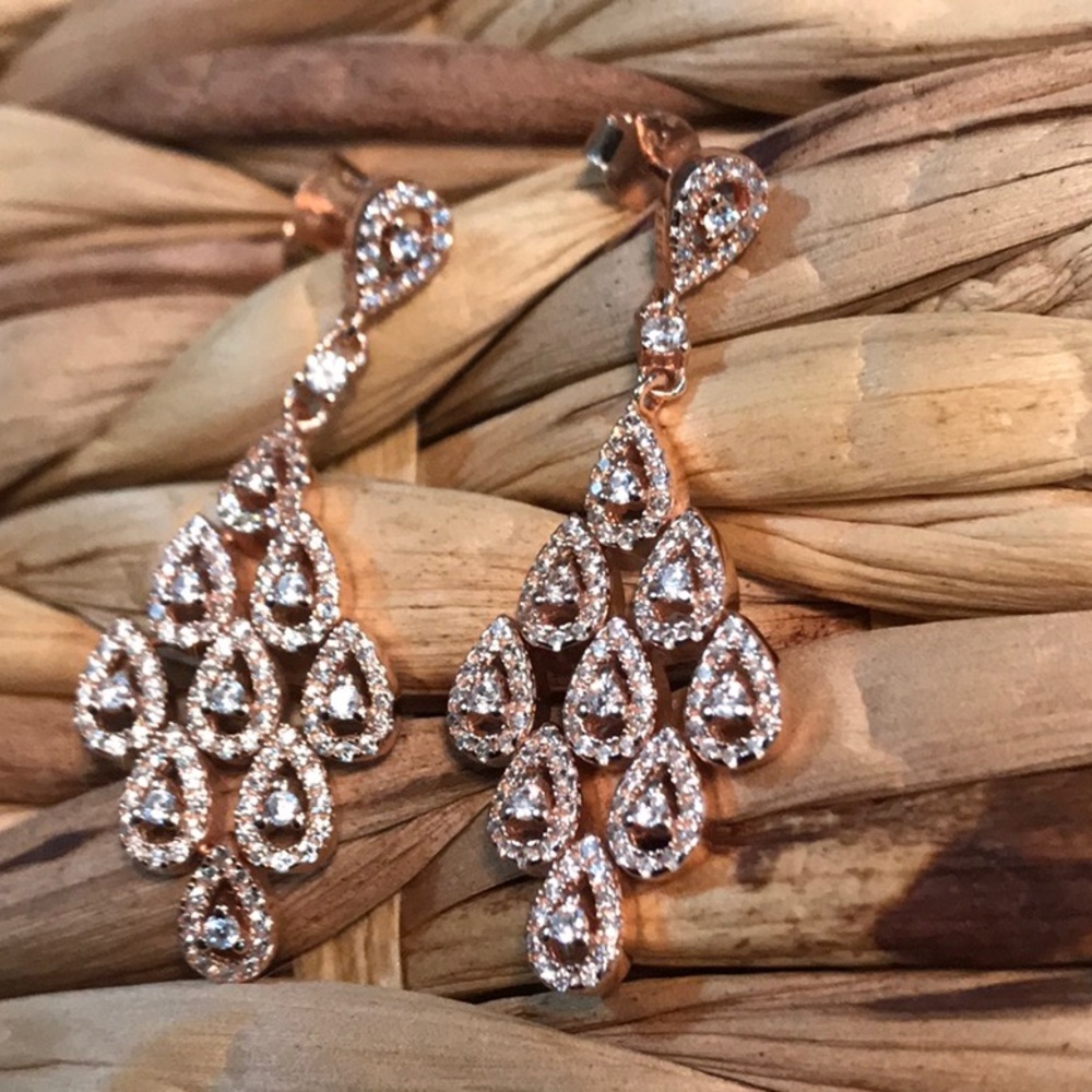 Rose Silver earrings
